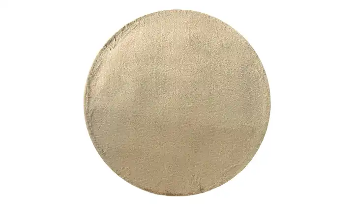 como Hochflorteppich Bunny Ø 160 cm Beige