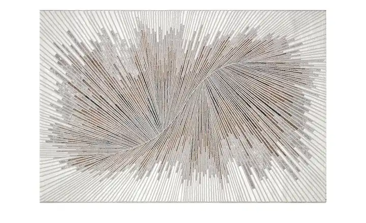 Webteppich 200x290 cm Grau Abstrakt