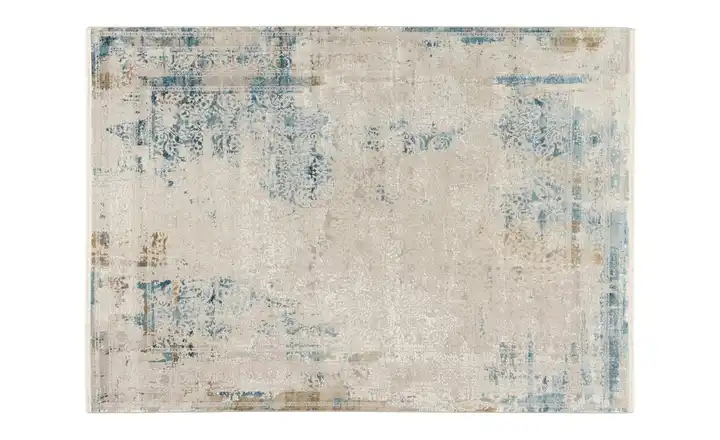 Musterring Teppich 200 cm 140 cm 140x200 cm Grau, Blau