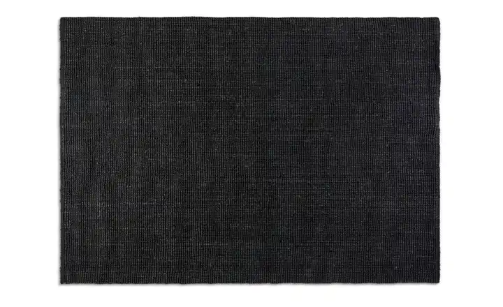 Hanse Home Juteteppich 90 cm 60 cm 60x90 cm Schwarz