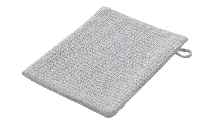 como Waschhandschuh Waffle Silbergrau