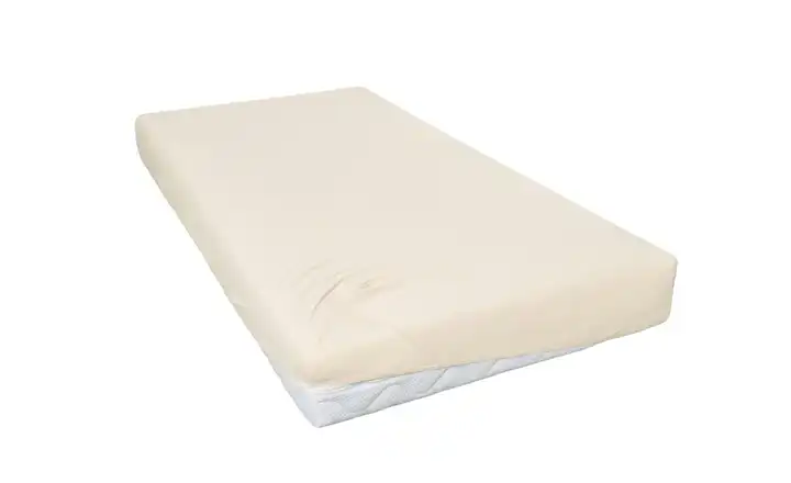como Jersey-Spannbetttuch Ecru 100x200 cm