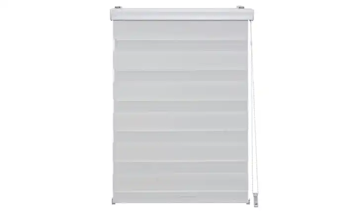 buchheister Doppelrollo mit Blende 160 cm 70 cm Weiß