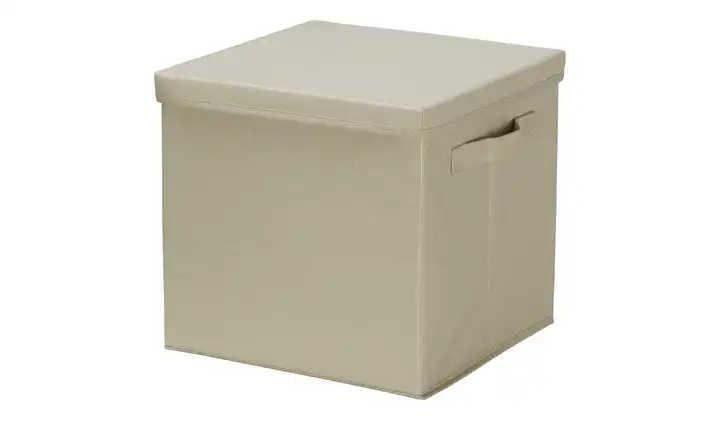 Aufbewahrungsbox mit Deckel Creme