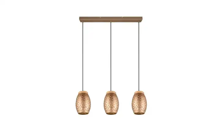 Trio Pendelleuchte bronzefarben, Braun