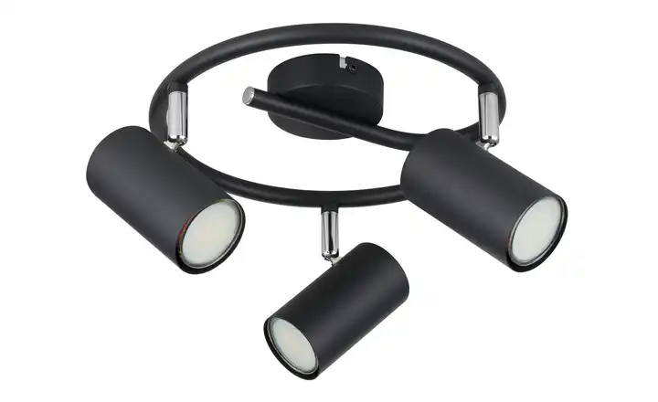 Globo Lighting Deckenstrahler 13,5 cm 3-flammig 25 cm 25 cm Schwarz, matt