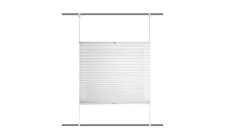 HOME Wohnideen Plisseerollo Weiß 130 cm 70 cm