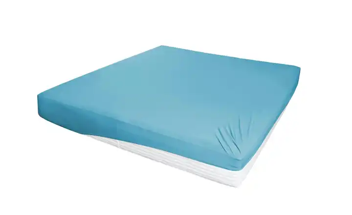 Jersey-Elasthan Boxspringbetttuch Blau 190 cm