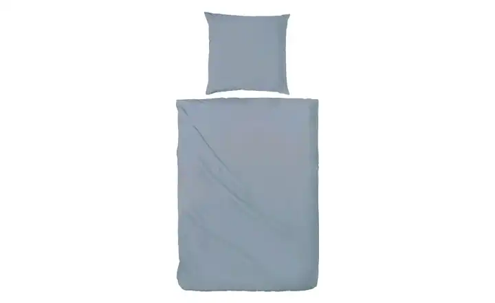 Stone-Washed Bettwäsche 220 cm 240 cm Denimblau 240x220 cm