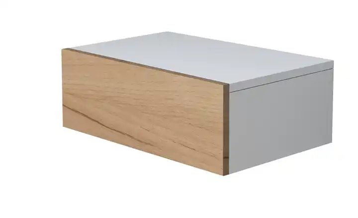 Wandschublade Weiß, Eiche (Nachbildung)