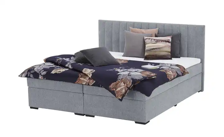Boxbett Hellgrau H3 Taschenfederkern