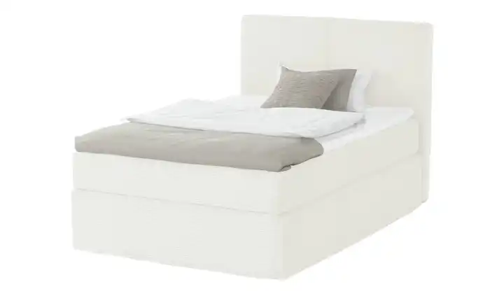 Boxi Boxspringbett Boxi Classic Creme 140 cm Cordstoff H3 & H5 Kaltschaumkern