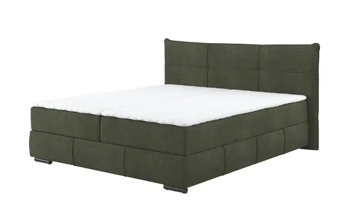 Boxbett mit Stauraum 180 cm Grün H2 & H4