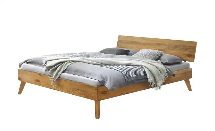 HASENA Massivholz-Bettgestell Ancona Wildeiche 180 cm 41 cm