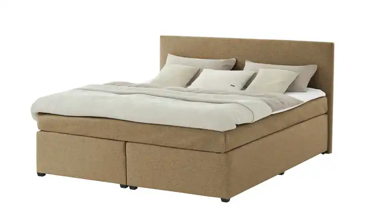Boxspringbett Senfgelb 160 cm H3