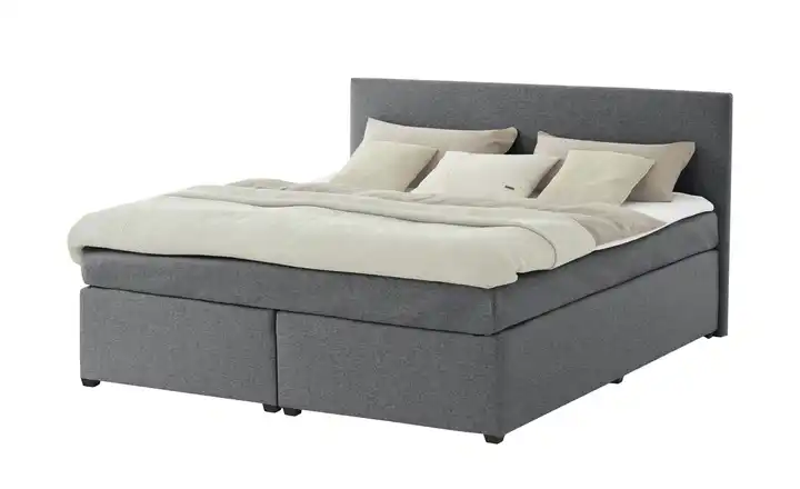 Boxspringbett Dunkelgrau 160 cm H3