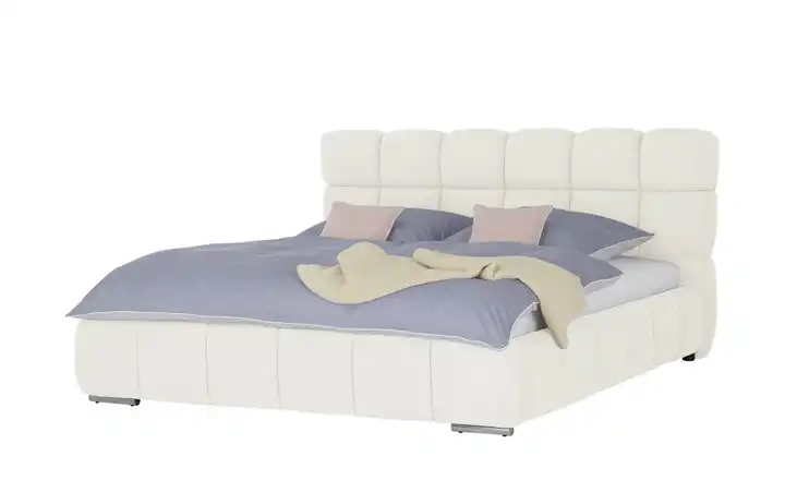 Polsterbett mit Matratze Creme 140 cm H1