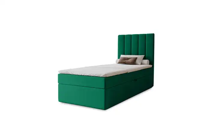 Boxbett mit Stauraum Nelia Grün 80x200 cm