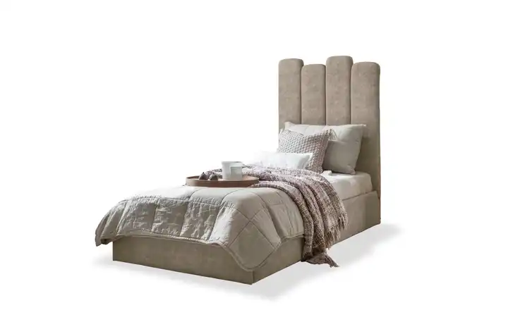Miuform Polsterbett mit Bettkasten Dreamy Aurora Beige 90x200 cm