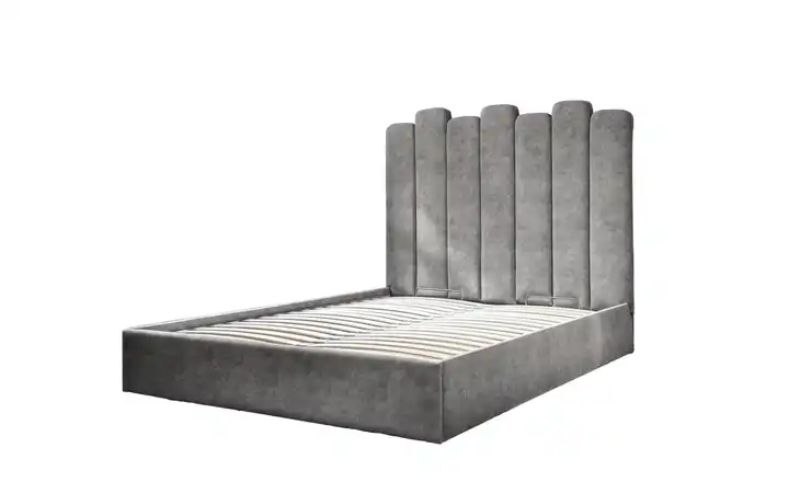 Miuform Polsterbett mit Bettkasten Dreamy Aurora Grau 140x200 cm