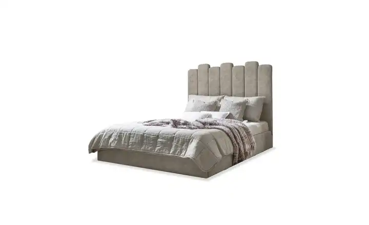 Miuform Polsterbett mit Bettkasten Dreamy Aurora Beige 140x200 cm