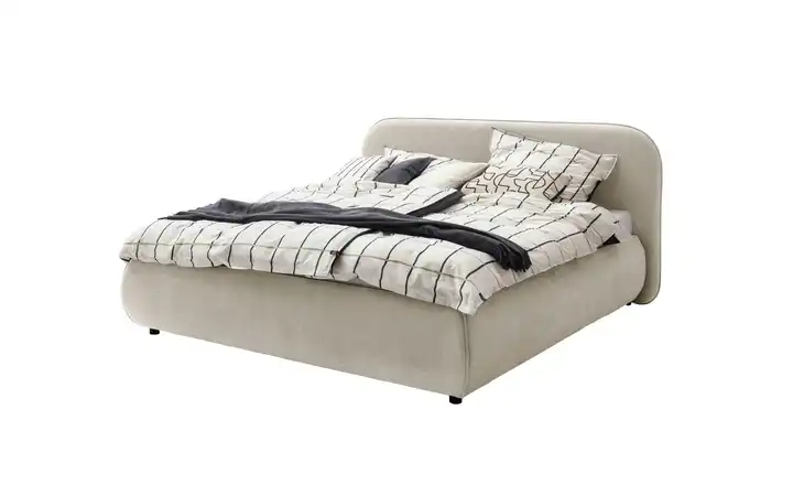 SCHÖNER WOHNEN Kollektion Polsterbett in 180x200 cm Lissabon ohne Bettkasten Beige