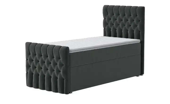  Boxbett mit Bettkasten und Fußteil 