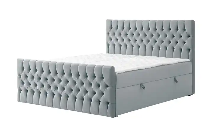  Boxbett mit Bettkasten und Fußteil 