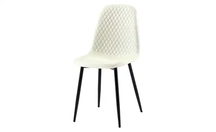 Esszimmerstuhl Creme, Schwarz