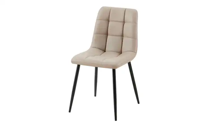 Esszimmerstuhl Taupe, Schwarz