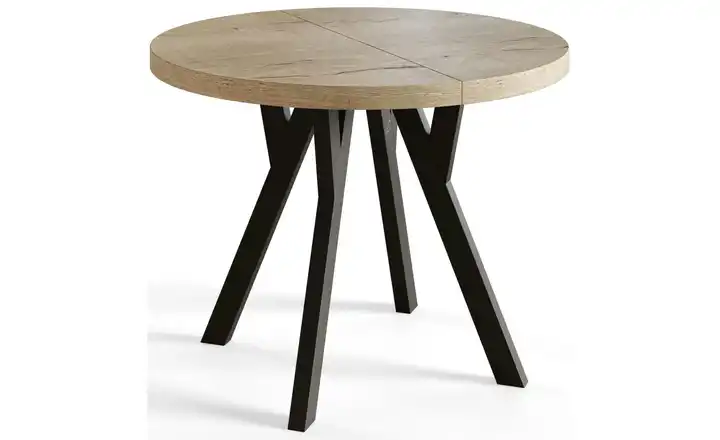 Esstisch ausziehbar holzfarben 80x80