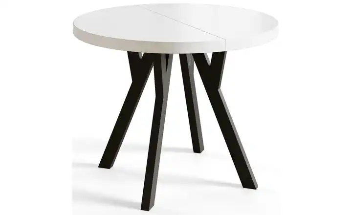 Esstisch ausziehbar Weiß 90x90