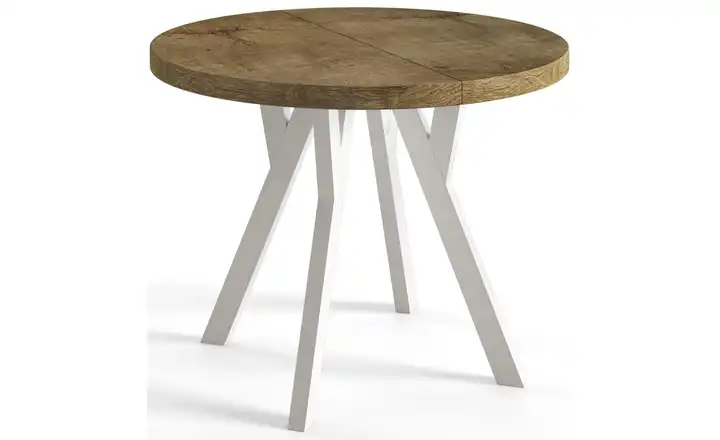Esstisch ausziehbar Dunkelbraun 110x110