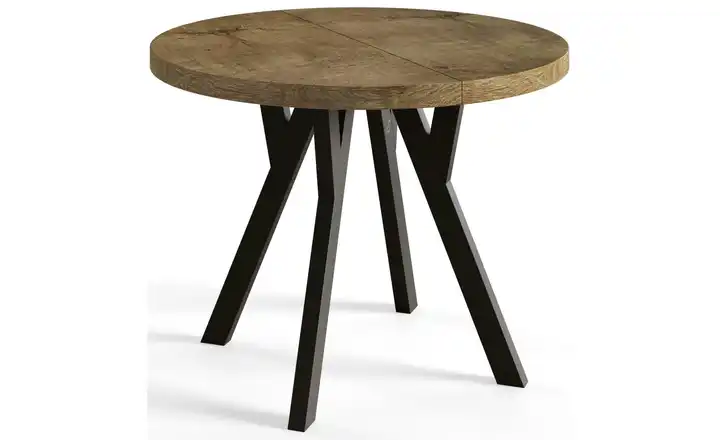 Esstisch ausziehbar Dunkelbraun 80x80