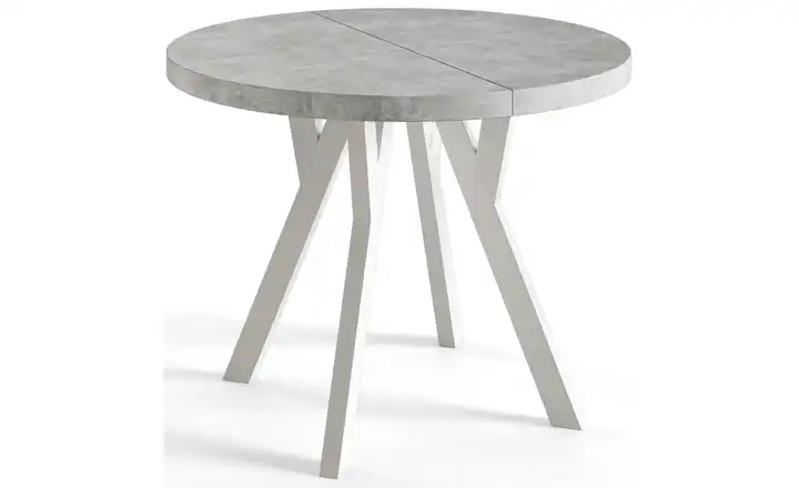 Esstisch ausziehbar Grau 110x110