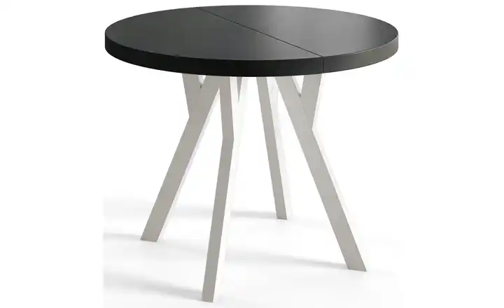 Esstisch ausziehbar Schwarz 110x110