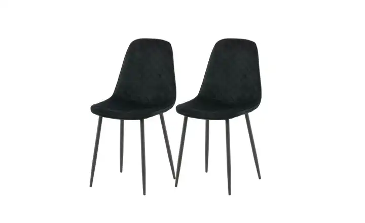  Esszimmerstuhl 2er-Set aus Samt  