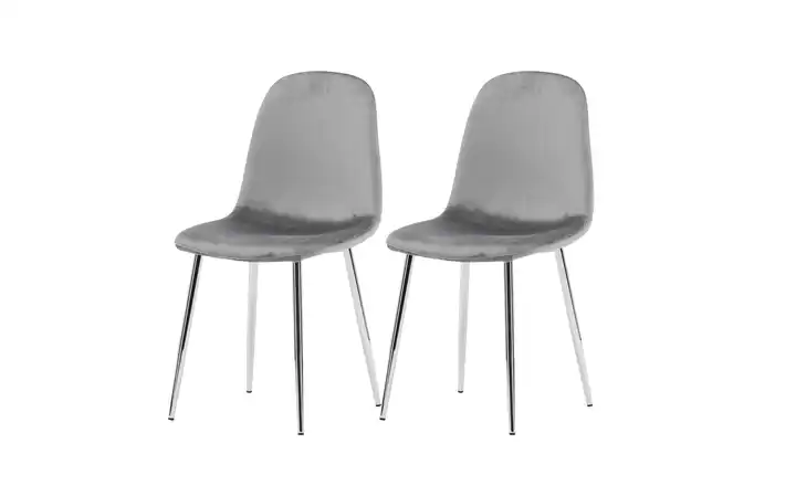  Esszimmerstuhl 2er-Set aus Samt 