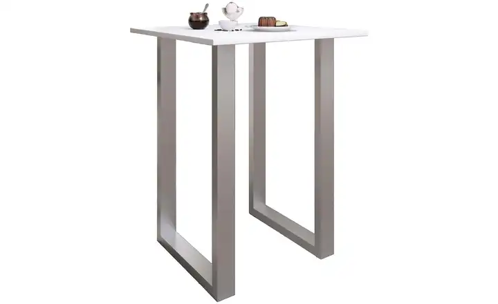 Bartisch Weiß 80x80