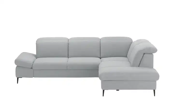Primo Ecksofa Serra Grundfunktion rechts Hellgrau