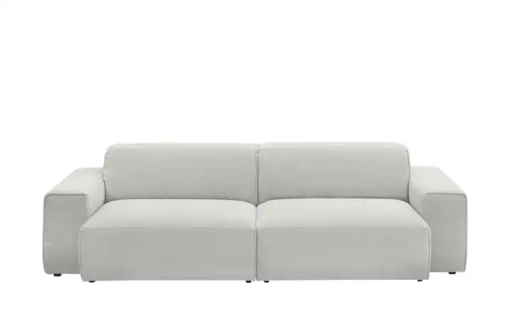 Gray & Jones Einzelsofa im Trendstoff Baltic Breeze Silbergrau 2,5 Mikrofaser
