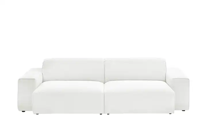 Gray & Jones Einzelsofa im Trendstoff Baltic Breeze Weiß 2,5 Mikrofaser
