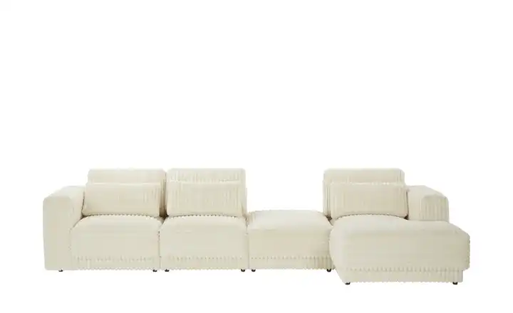 Twist Ecksofa in modernem Breitcord Torrino