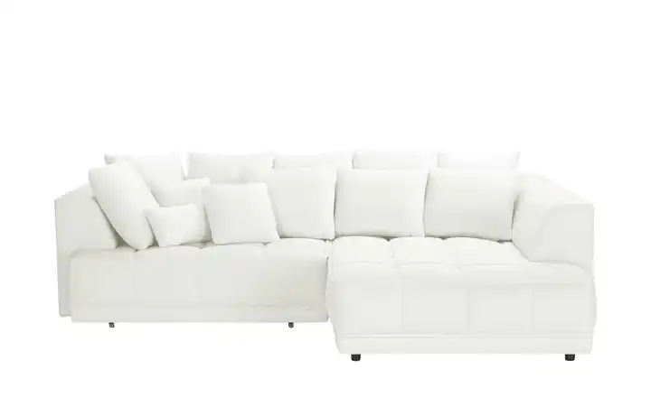 Twist Ecksofa Tiga Weiß rechts ohne Mikrofaser