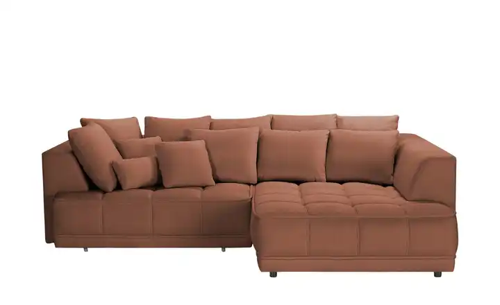 Twist Ecksofa Tiga Terracotta rechts ohne Mikrofaser