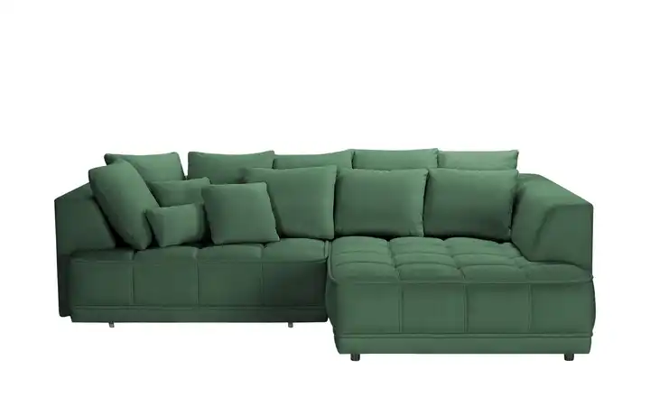 Twist Ecksofa Tiga Flaschengrün rechts ohne Mikrofaser