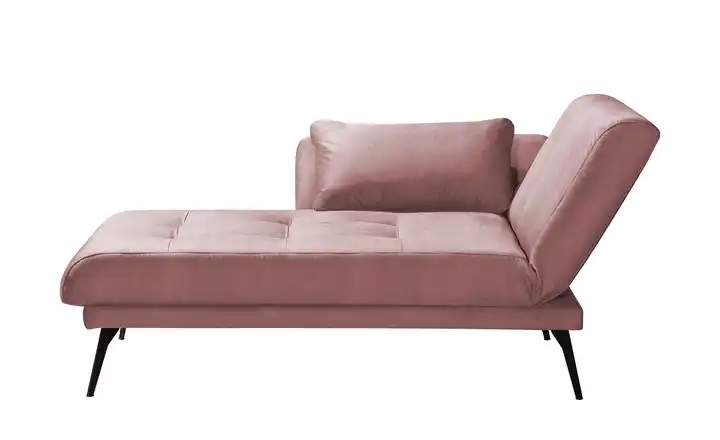 Recamiere Amira Kopfteil rechts Rosa Mikrofaser