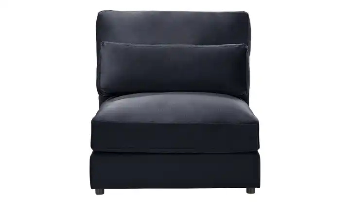 Element Branna Anthrazit Samt 1-Sitzer