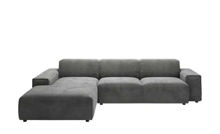 Gray & Jones Ecksofa Baltic Breeze Dunkelgrau links Cordstoff Armlehne Typ 1