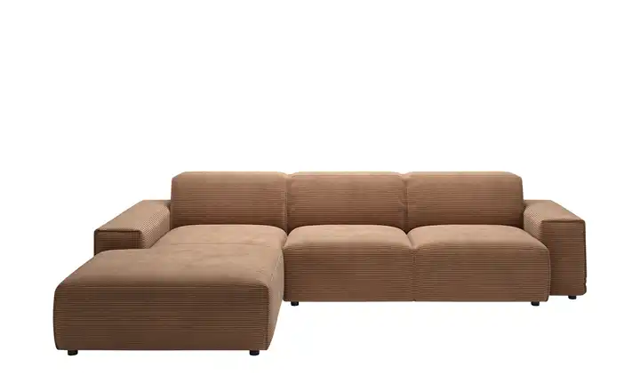 Gray & Jones Ecksofa Baltic Breeze Kupferfarben links Cordstoff Armlehne Typ 1
